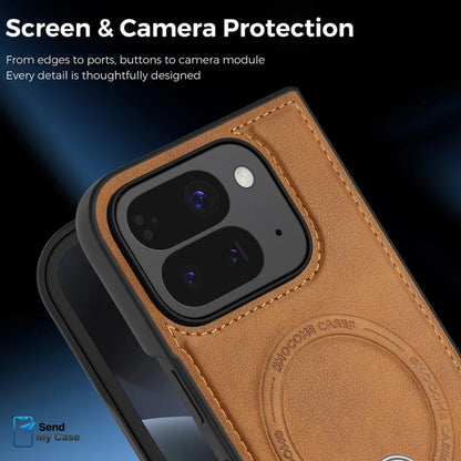 Magnetic Leather Stand Case for Google Pixel 10 Pro Fold