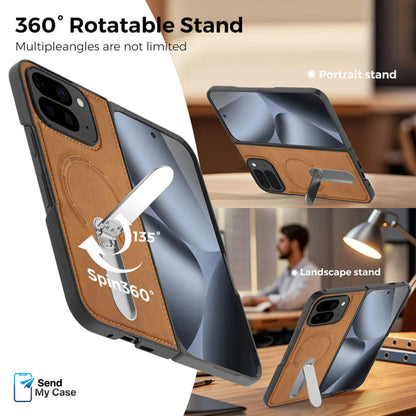 Magnetic Leather Stand Case for Google Pixel 10 Pro Fold