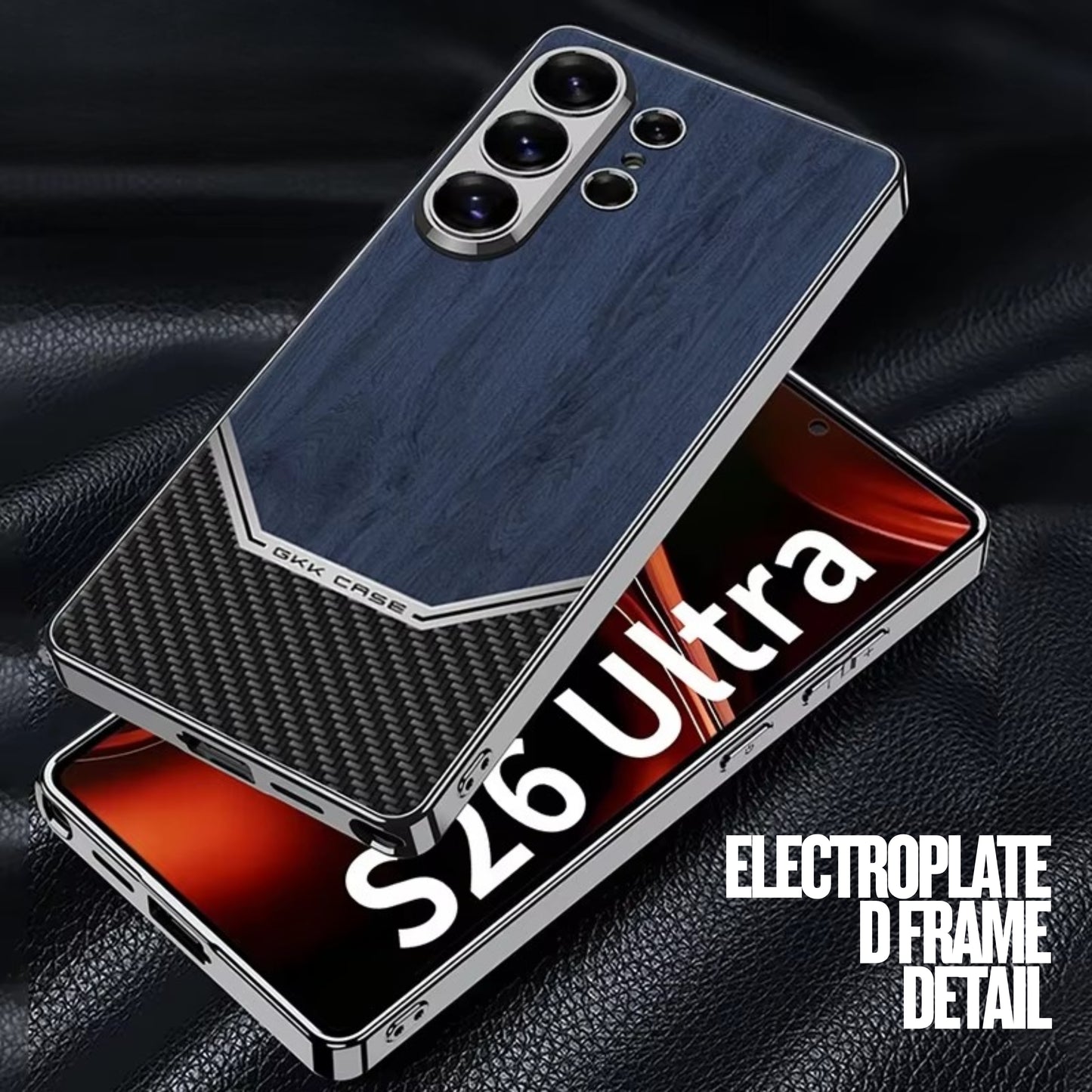 Samsung Galaxy S26 Ultra Wood Grain Hard Shell Case