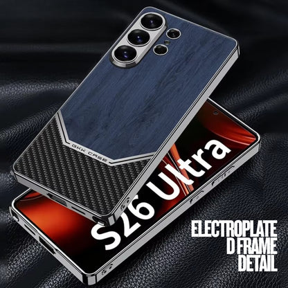 Samsung Galaxy S26 Ultra Wood Grain Hard Shell Case