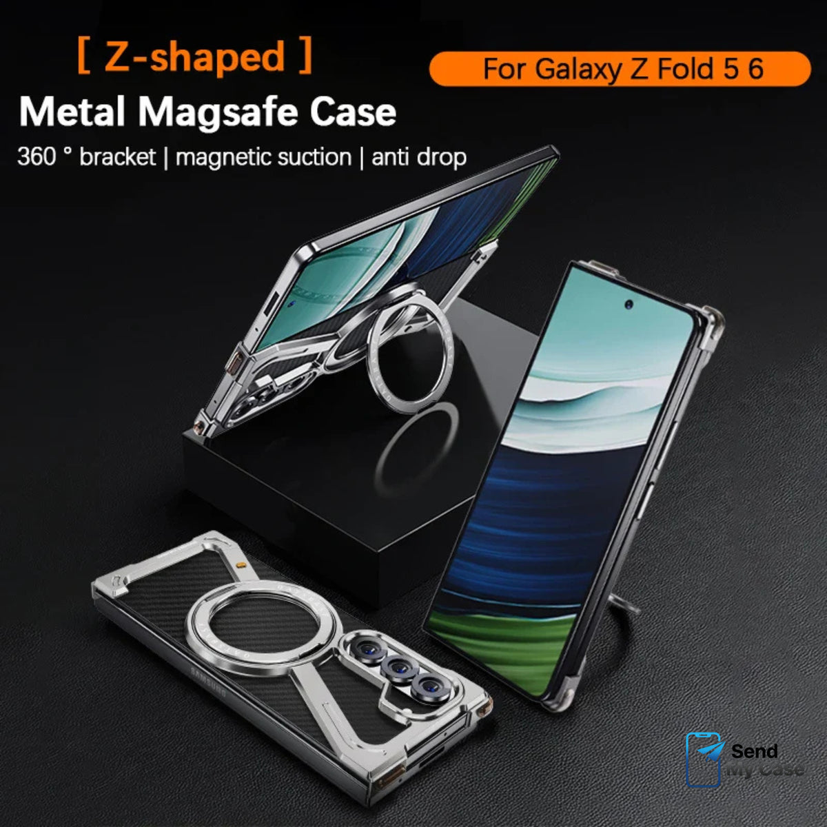 Samsung Galaxy Z Fold Magnetic Ring Stand Case