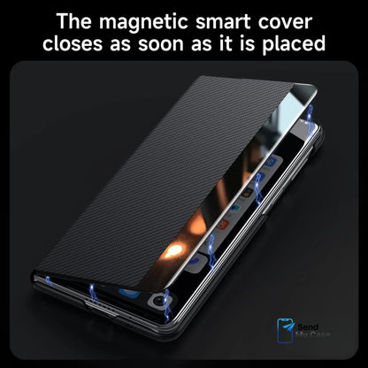 Samsung Galaxy Z Fold 7 Magnetic Smart Carbon Fiber Case