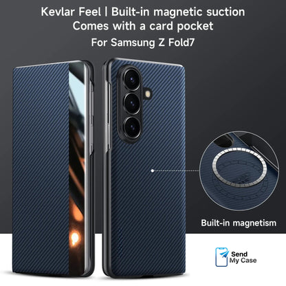 Samsung Galaxy Z Fold 7 Magnetic Smart Carbon Fiber Case