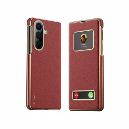 Samsung Galaxy Z Fold 7 Smart View Leather Case