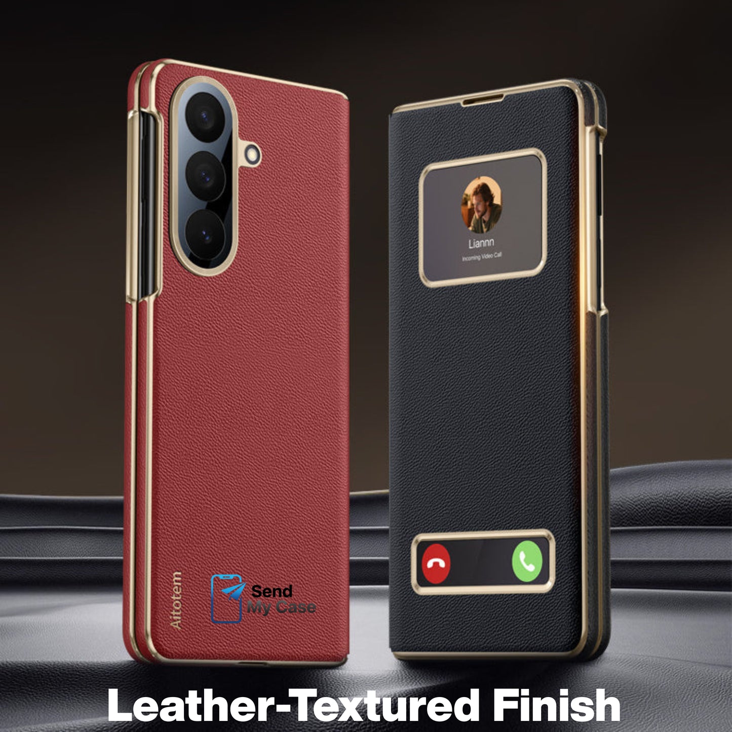 Samsung Galaxy Z Fold 7 Smart View Leather Case