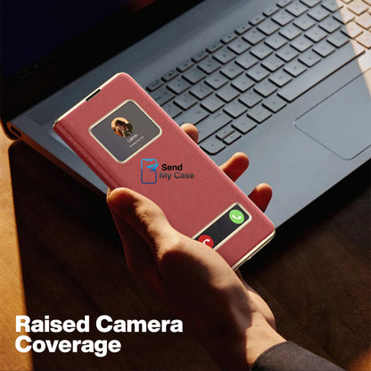 Samsung Galaxy Z Fold 7 Smart View Leather Case