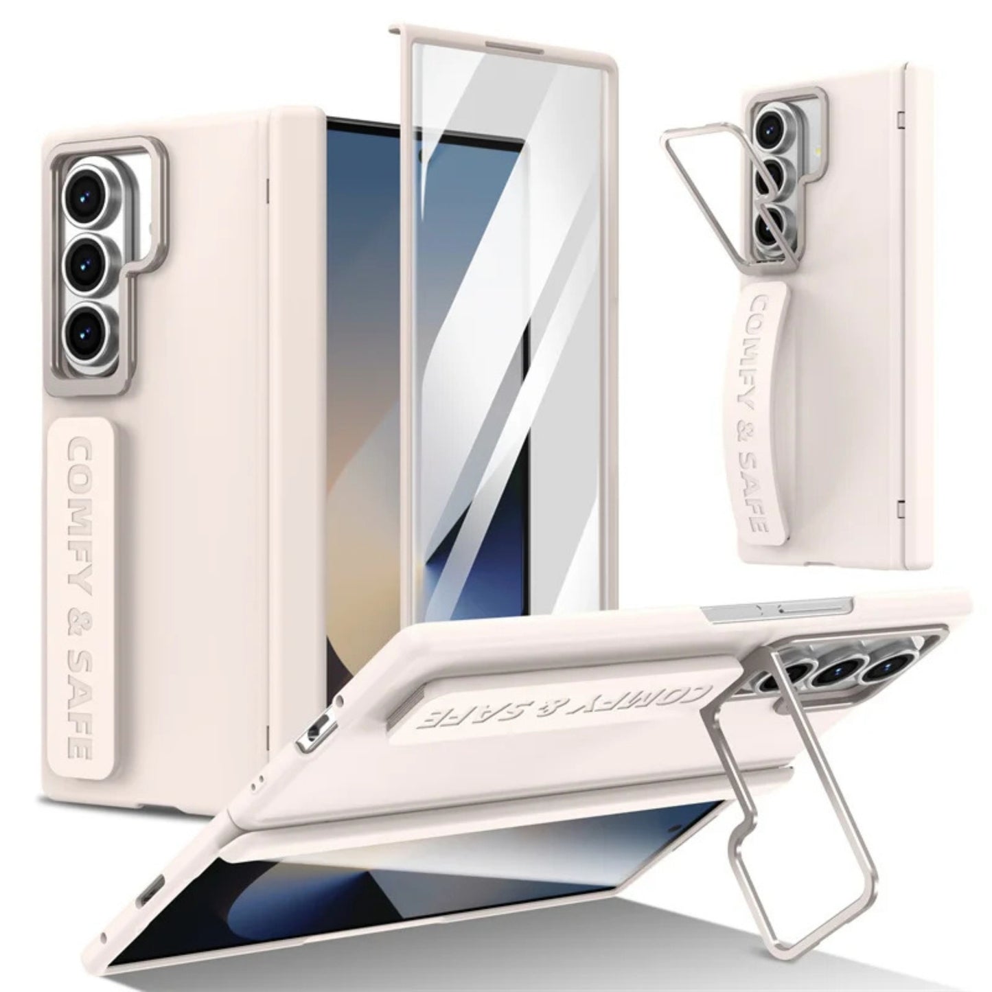 Samsung Galaxy Z Fold 7 Rugged Grip Kickstand Case