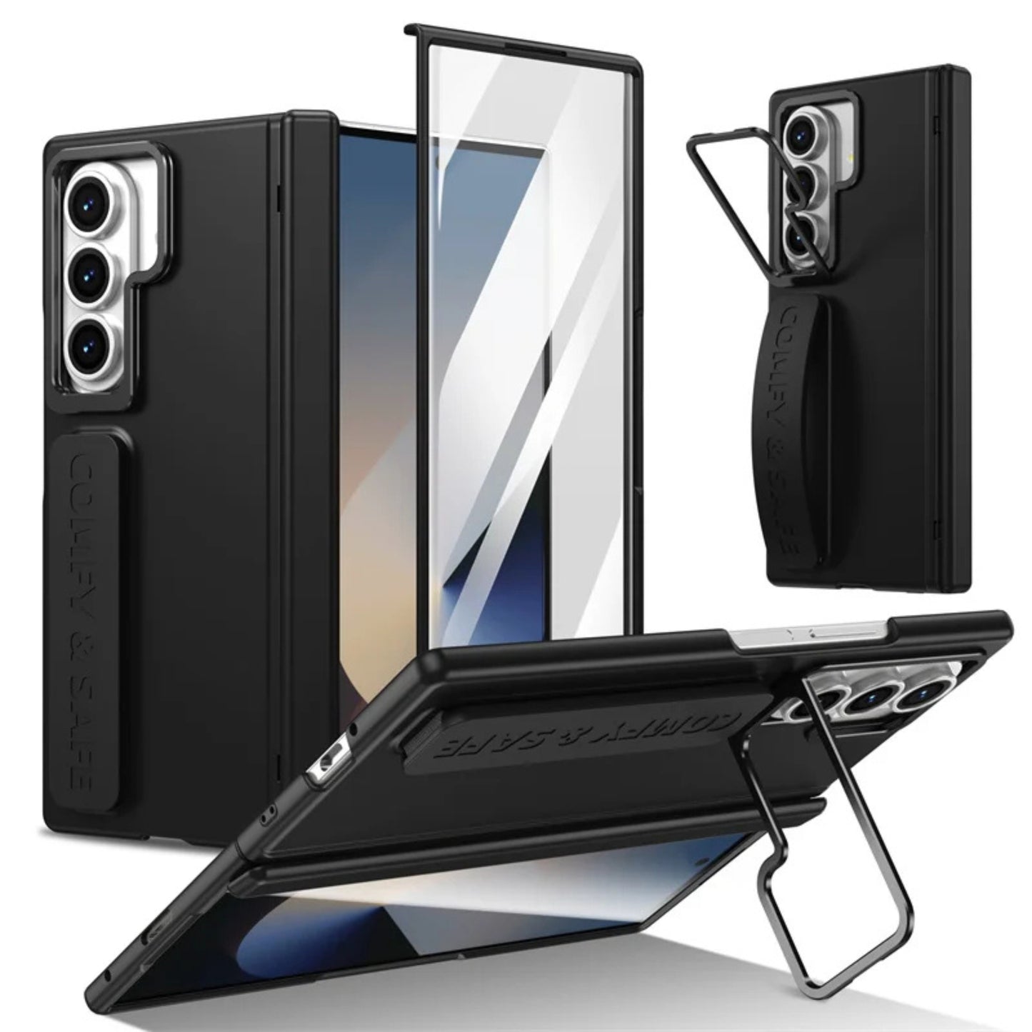 Samsung Galaxy Z Fold 7 Rugged Grip Kickstand Case