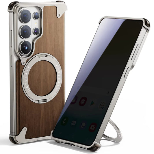 Galaxy S26 Ultra Wood MagSafe Ring Stand Case