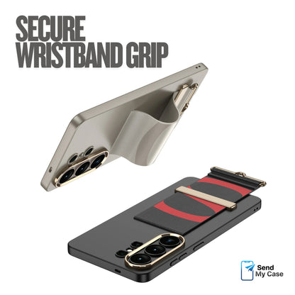 Galaxy S26 Ultra Wristband Case With Gold Camera Frame