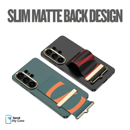 Galaxy S26 Ultra Wristband Case With Gold Camera Frame