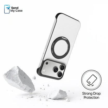 Zero-Edge Leather MagSafe Stand Case for iPhone 17 Pro Max