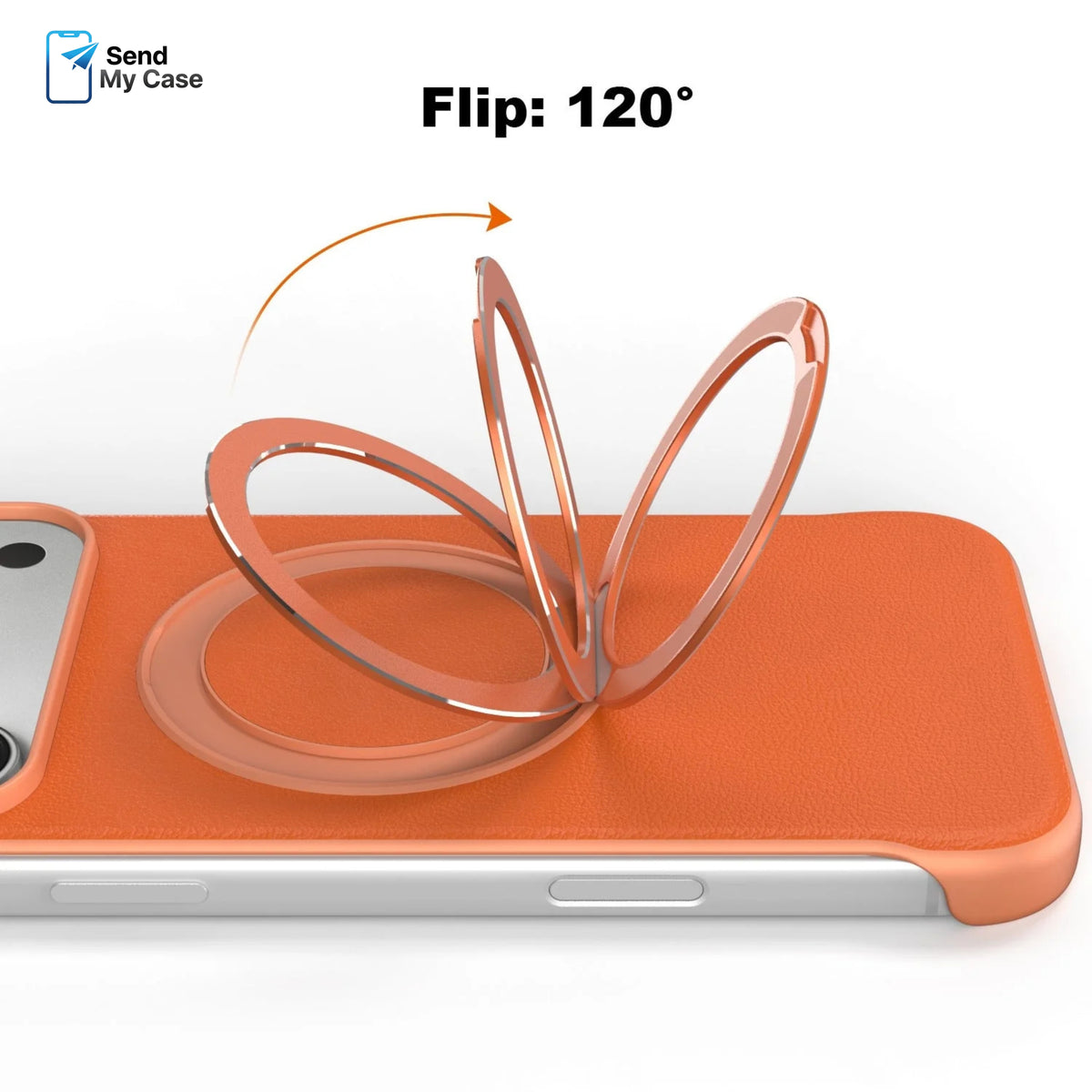 Zero-Edge Leather MagSafe Stand Case for iPhone 17 Pro Max