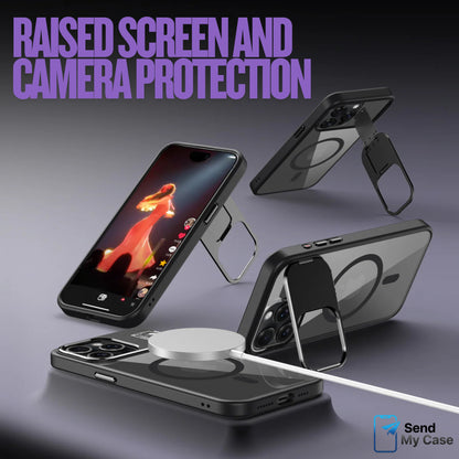 iPhone 17 Pro Max MagSafe Kickstand Case With Camera Stand