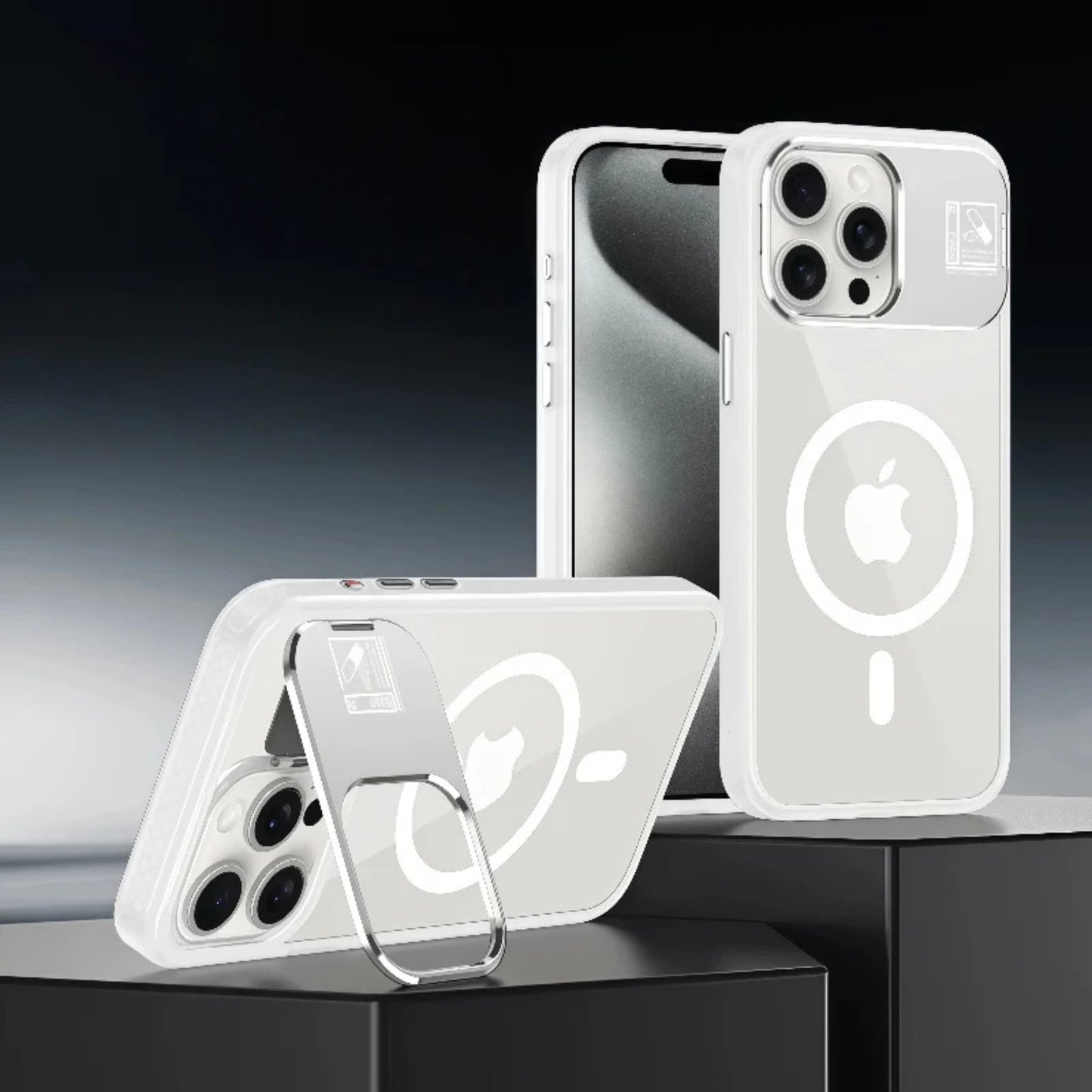 iPhone 17 Pro Max MagSafe Kickstand Case With Camera Stand