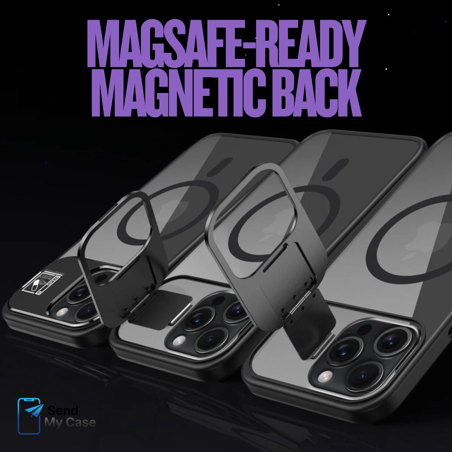 iPhone 17 Pro Max MagSafe Kickstand Case With Camera Stand