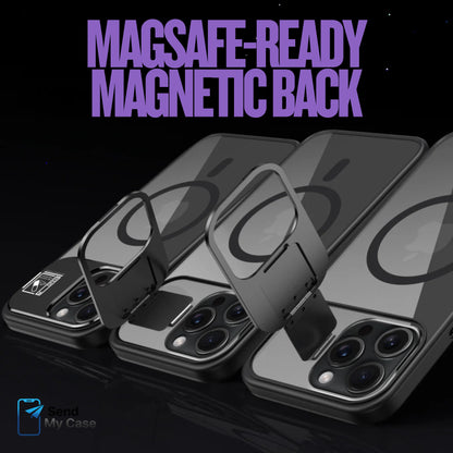 iPhone 17 Pro Max MagSafe Kickstand Case With Camera Stand