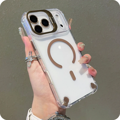 ClearShield® – iPhone 17 Series Magnetic Airbag Stand Case