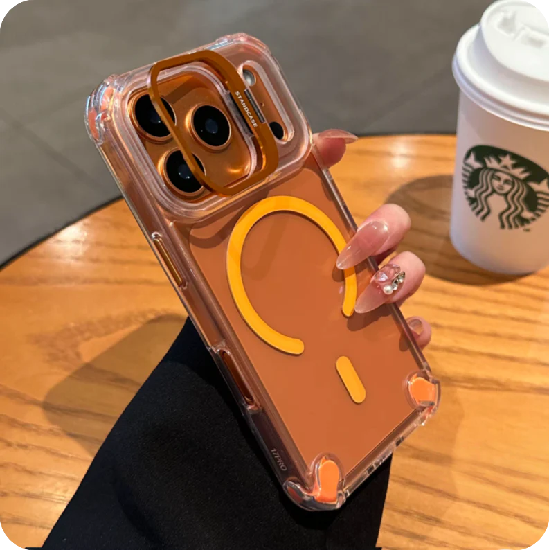 ClearShield® – iPhone 17 Series Magnetic Airbag Stand Case