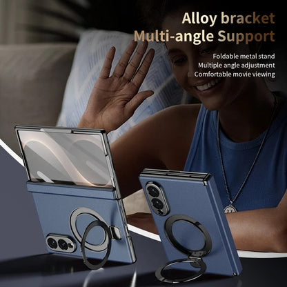 LuxeRing™ – Leather Ring Stand Case for Galaxy Z Fold 8