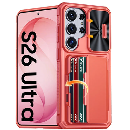 Galaxy S26 Ultra RFID Wallet Case with Camera Cover