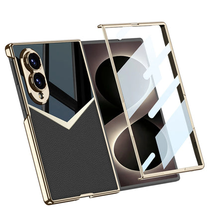 Galaxy Z Fold 8 Spliced Leather Mirror Case