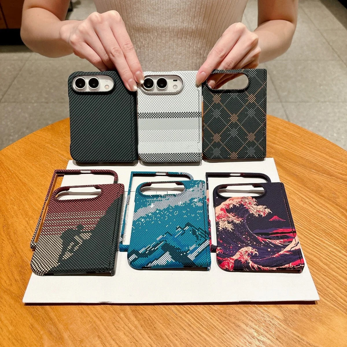 iPhone Duo Carbon Fiber Cases With Hinge Protection & Magsafe