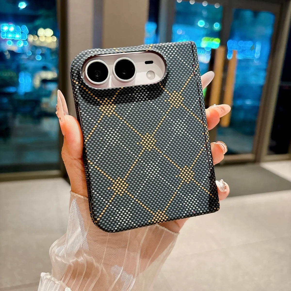 iPhone Duo Carbon Fiber Cases With Hinge Protection & Magsafe