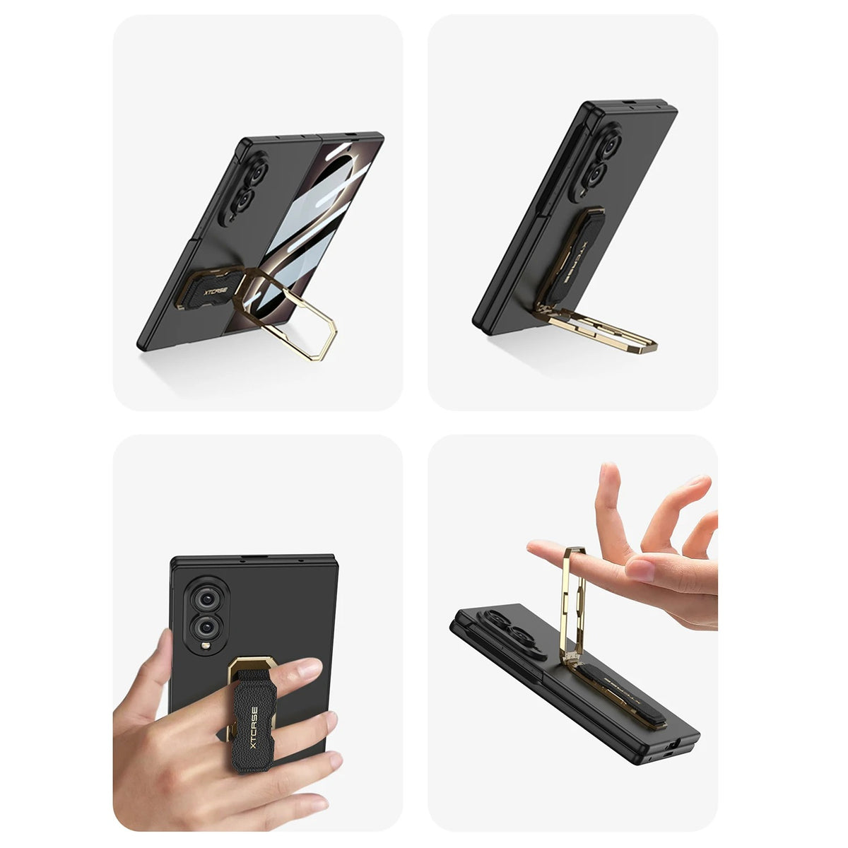 Galaxy Z Fold 8 Luxury Strap Kickstand Case