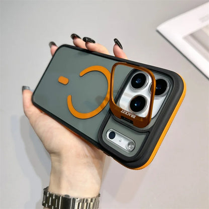 Luxury Magsafe Bracket Case for iPhone 18 Series