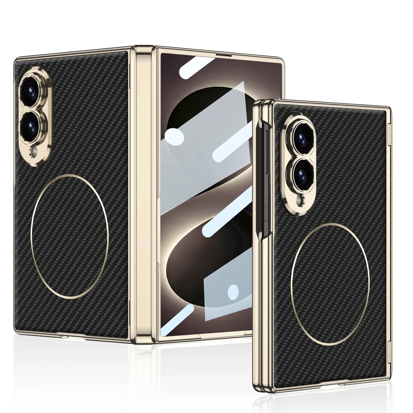 Galaxy Z Fold 8 Ultra Magnetic Leather Case with Screen Protector