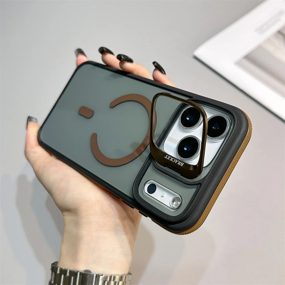 Luxury Magsafe Bracket Case for iPhone 18 Series