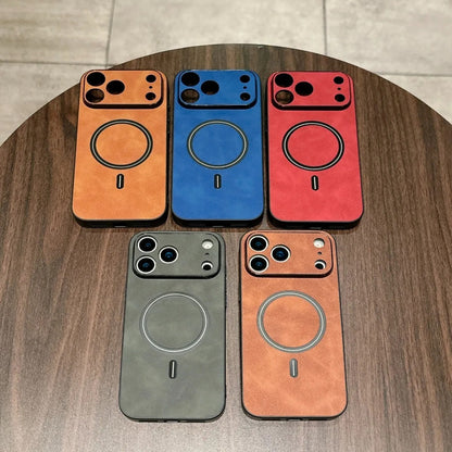 MagnoLeather® – Magnetic Leather Case for iPhone 17 Series (MagSafe)