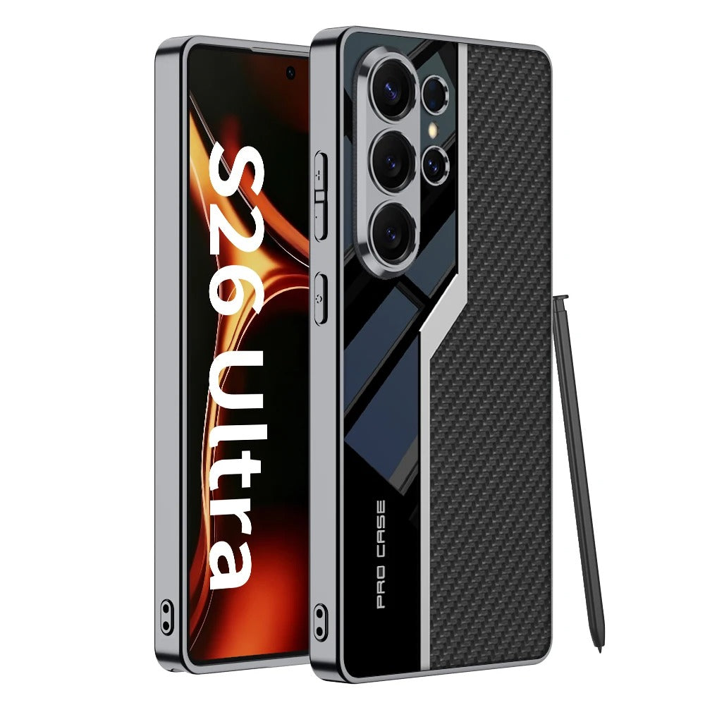 Galaxy S26 Ultra Luxury Leather Plating Case